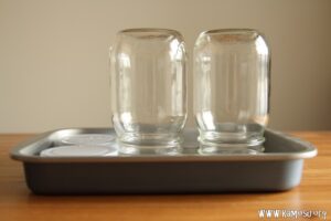 使用する容器類を煮沸消毒する