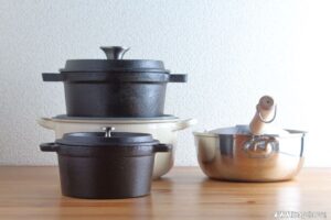 揚げ物鍋の素材による比較