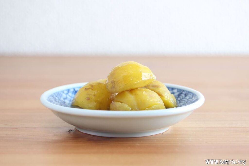 栗の甘露煮の作り方は? くちなしの実やミョウバンについて